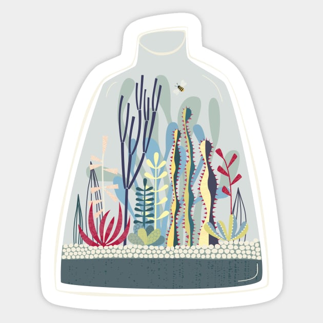 Terrarium Cactus Succulent Houseplants Sticker by NicSquirrell